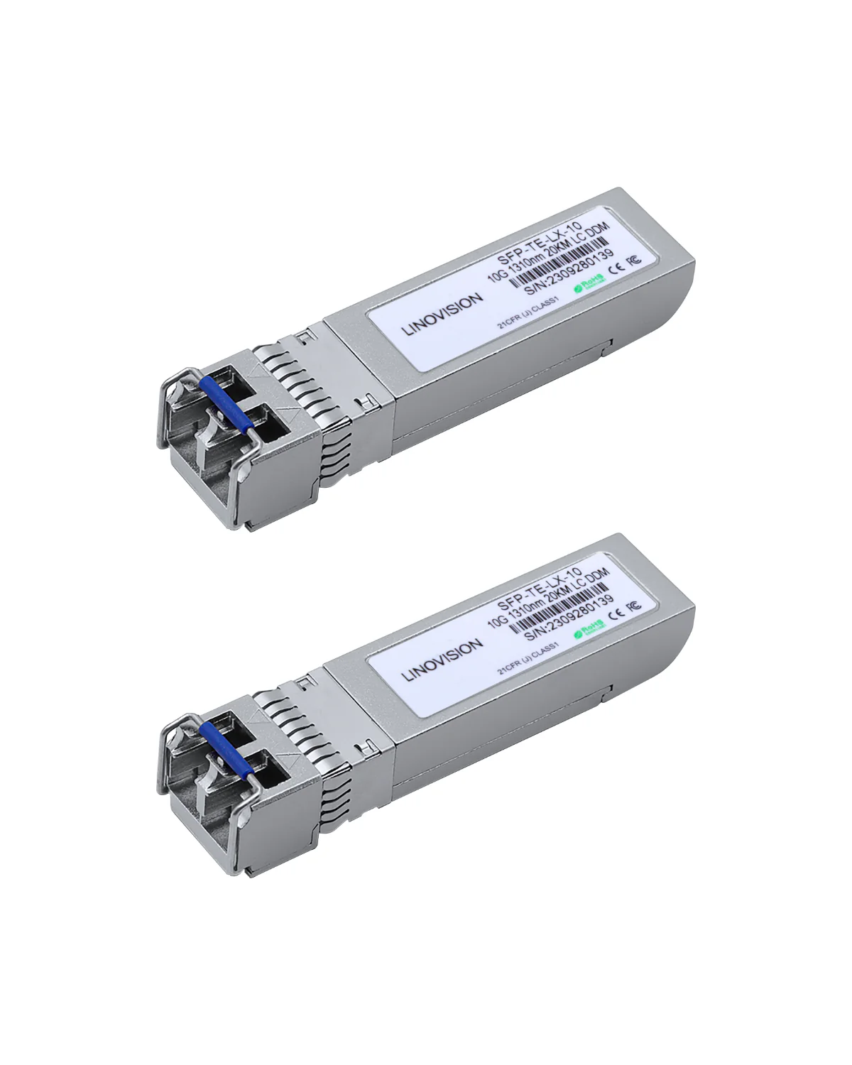 جهاز إرسال واستقبال بصري BIDI SFP+ بسرعة 10 جيجابت في الثانية لمفاتيح POE مع وحدة SFP 10G